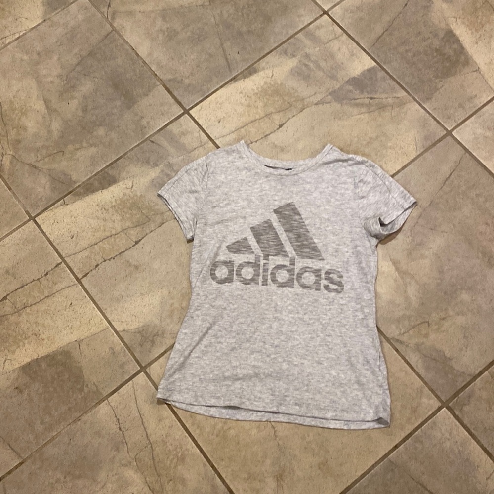 Grey adidas shirt womens small
